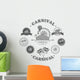 Carnival vintage badges Wall Decal