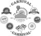 Carnival vintage badges Wall Decal