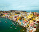 View to fishermans village on the Island Procida near Naples, i Wall Decal
