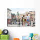 Urban people lifestyle - young couple in Stockholm Wall Decal