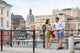 Urban people lifestyle - young couple in Stockholm Wall Decal