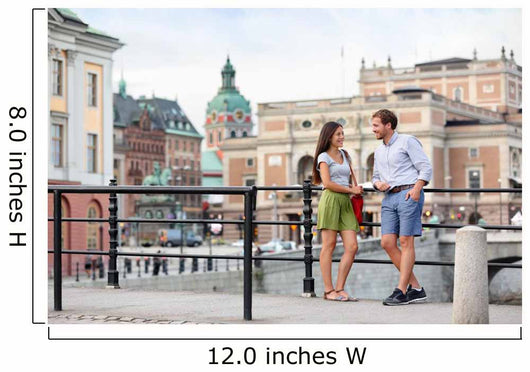 Urban people lifestyle - young couple in Stockholm Wall Decal