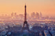 Aerial view of Paris at sunset Wall Decal