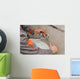 Plumber hands fixing water  tap with spanner, faucet and tool Wall Decal