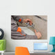 Plumber hands fixing water  tap with spanner, faucet and tool Wall Decal