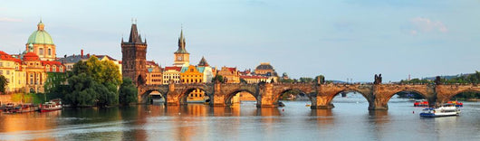 Panorama of Charles bridge in Prague, Czech republic Wall Decal