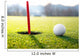 golf ball near the hole Wall Decal