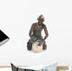 african person with djembe Wall Decal
