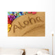 Aloha beach writing Wall Decal
