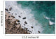 Aerial view of a rocky beach and waves Wall Decal