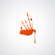 Scottish Bagpipes Wall Decal