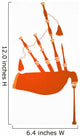 Scottish Bagpipes Wall Decal