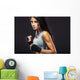 woman boxer portrait Wall Decal