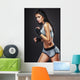 woman boxer portrait Wall Decal