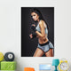 woman boxer portrait Wall Decal