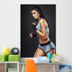woman boxer portrait Wall Decal