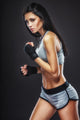 woman boxer portrait Wall Decal