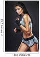 woman boxer portrait Wall Decal