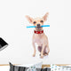 Toothbrush Dog Wall Decal