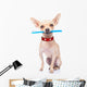 Toothbrush Dog Wall Decal