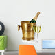 Bottle Champagne Ice Bucket Wall Decal