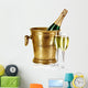 Bottle Champagne Ice Bucket Wall Decal