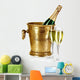 Bottle Champagne Ice Bucket Wall Decal