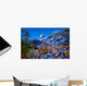 Aerial View on Zermatt Valley and Matterhorn Peak at Dawn, Switz Wall Decal