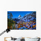 Aerial View on Zermatt Valley and Matterhorn Peak at Dawn, Switz Wall Decal