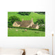 Farmhouse in English countryside of Cotswolds Wall Decal