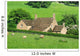 Farmhouse in English countryside of Cotswolds Wall Decal