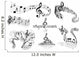 Abstract music staves with notes Wall Decal