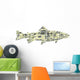Gone fishing Word cloud Wall Decal