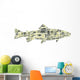 Gone fishing Word cloud Wall Decal