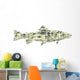 Gone fishing Word cloud Wall Decal