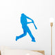 Grungy Baseball Player Wall Decal