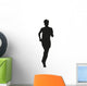 Young running man Wall Decal
