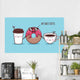 Donut and coffee Wall Decal