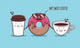 Donut and coffee Wall Decal