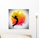 Volleyball background Wall Decal