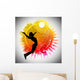 Volleyball background Wall Decal