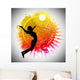 Volleyball background Wall Decal