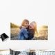 Two young girls have fun outside Wall Decal