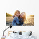 Two young girls have fun outside Wall Decal