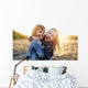 Two young girls have fun outside Wall Decal