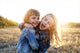 Two young girls have fun outside Wall Decal