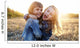 Two young girls have fun outside Wall Decal