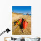 Lifeguard rescue cans (buoys), San Diego beach Wall Decal
