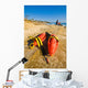 Lifeguard rescue cans (buoys), San Diego beach Wall Decal