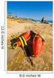 Lifeguard rescue cans (buoys), San Diego beach Wall Decal